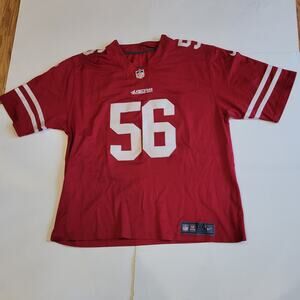 Nike SF 49ers #56 Foster Stitched Football NFL On Field Jersey Men's XXXL